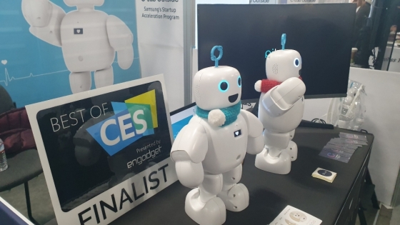세계 최대 IT·가전 전시회 'CES 2020'이 열린 미국 라스베이거스의 샌즈엑스포 1층 유레카 파크에 국내 스타트업 '서큘러스'의 반려로봇 '파이보'가 전시돼 있다. /사진제공=서큘러스