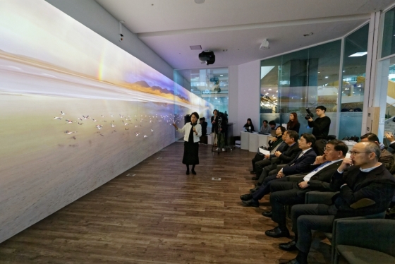 14일 연세대학교 학술정보원에 개관한 'Y-스마트 스페이스' /사진=연세대학교