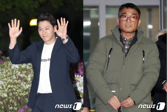 최근 연예계 성추문에 휩싸인 배우 주진모(좌)와 가수 김건모(우)/사진=뉴스1