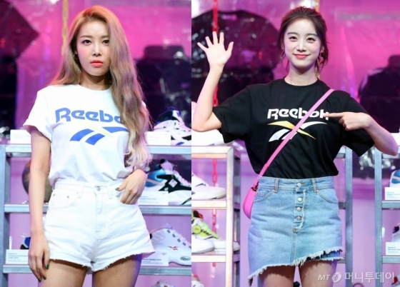 사진 왼쪽부터 그룹 원더걸스 출신 유빈과 혜림./사진=이기범 기자