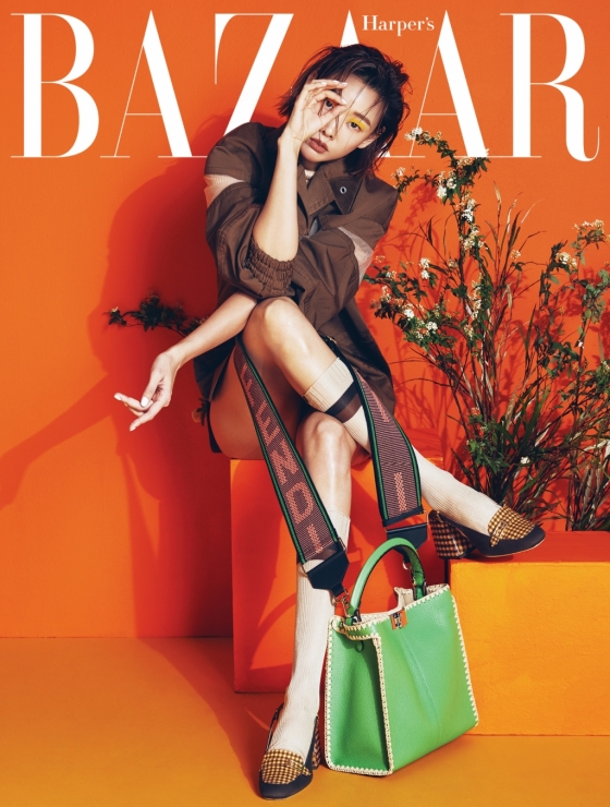 모델 한혜진/사진제공=하퍼스 바자 코리아(Harper’s BAZAAR)