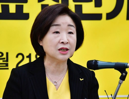 정의당 심상정 대표가 21일 오전 서울 여의도 국회에서 신년 기자회견을 하고 있다. / 사진=홍봉진 기자
