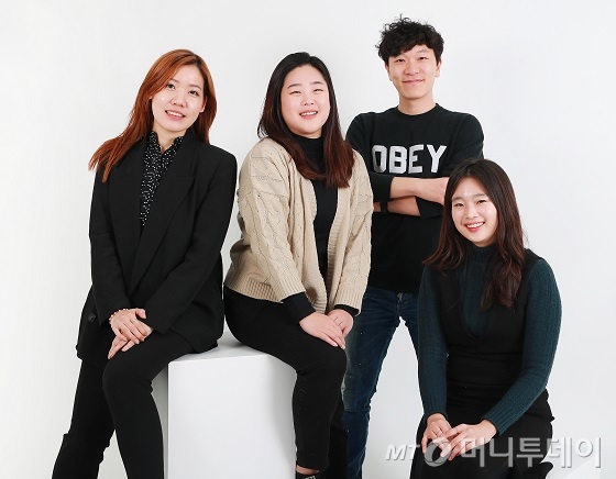 (왼쪽부터)김나연 카톨릭대학교 서울성모병원 중개의학분자영상연구소 연구교수(이학박사), 조유진 한국생명공학연구원 영장류자원지원센터 연구기사(농학박사), 이겨레 한국과학기술원(KAIST) 자연과학대학 물리학과 연수연구원(이학박사), 김주화 과학기술정보통신부 기초원천연구정책관 기초연구진흥과 사무관/사진=이동훈 기자