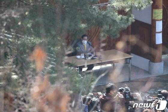 [사진] 신천지 이만희 기자회견