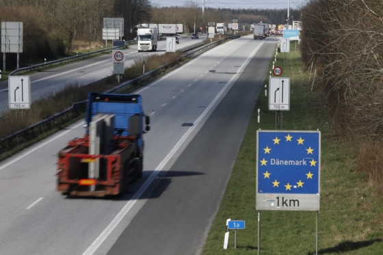 독일과 덴마크 국경으로 가는 도로/사진=AFP