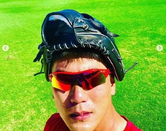 김광현이 직접 찍은 셀카. /사진=김광현 SNS 캡처