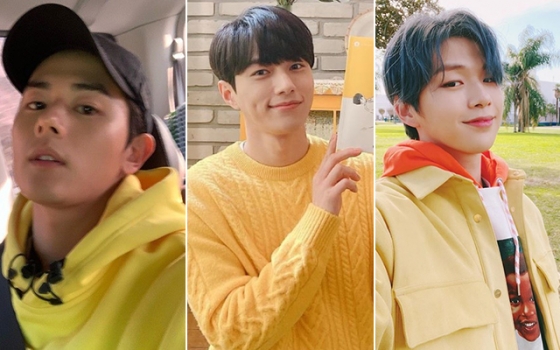 /사진=가수 김동준, 김명수, 강다니엘 인스타그램