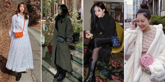 /사진=이성경, 이주연, 효민, 현아 인스타그램