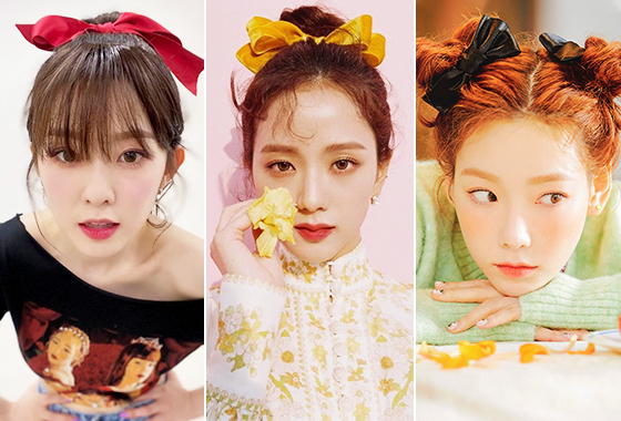 그룹 레드벨벳 아이린, 그룹 블랙핑크 지수, 가수 태연/사진=각 스타 인스타그램