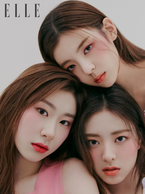 그룹 있지 리아, 유나, 채령/사진제공=나스(NARS), 엘르