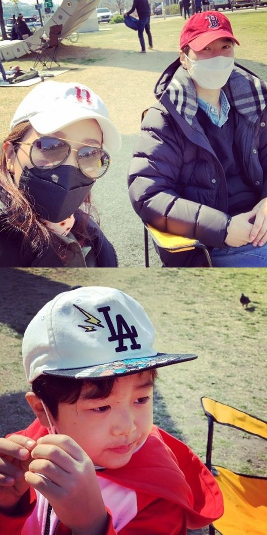 고지용은 지난 9일 자신의 인스타그램에 아내 허양임 전문의와 아들 승재군 등을 비롯한 가족과 함께 서울 한강공원을 찾은 모습을 공개했다./사진=고지용 인스타그램 캡처