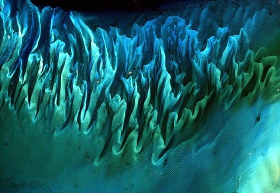 바하마 해변의 모습./사진=NASA