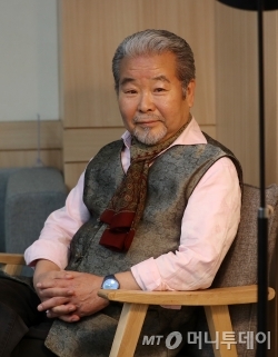 사물놀이 창시자 김덕수. /사진=김휘선 기자<br>