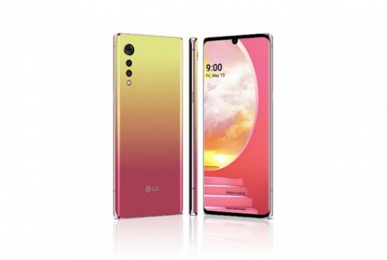 LG전자 전략 스마트폰 'LG 벨벳' 일루전 선셋 모델 /사진=LG전자