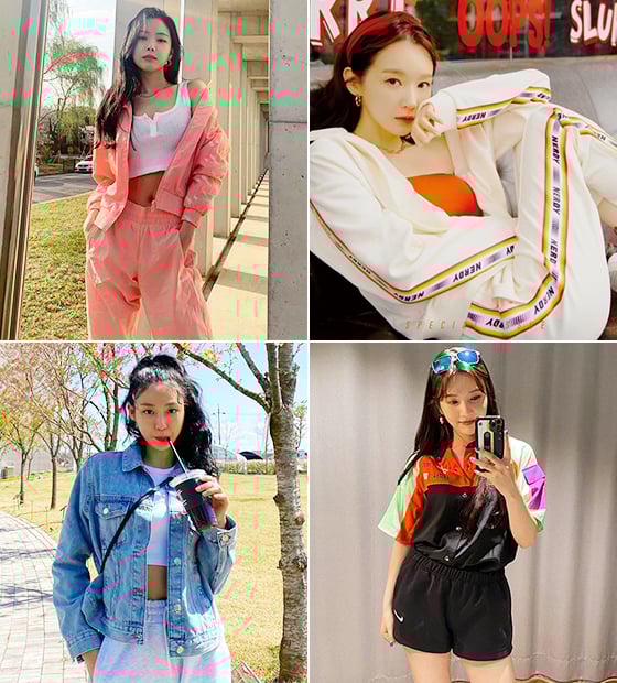그룹 에이핑크 손나은, 다비치 강민경, 레드벨벳 조이, AOA 설현/사진=각 스타 인스타그램, 더스타