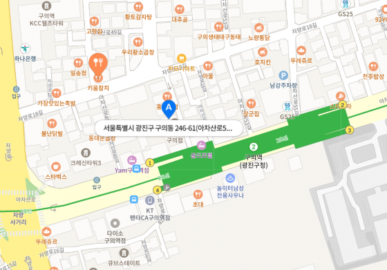 서울시 광진구 구의동 246-61번지 /사진=네이버 지도 캡쳐
