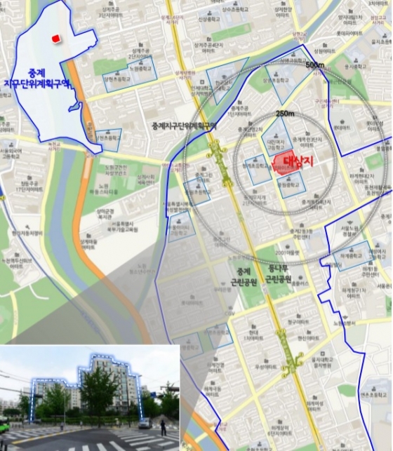 노원구 중계동 514번지 위치도/자료=서울시