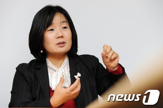 윤미향 더불어민주당 비례대표 당선인(전 정의기억연대 이사장) © News1 DB