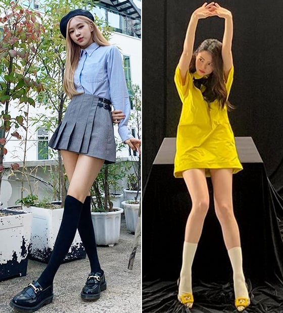 그룹 블랙핑크 로제, 배우 한소희/사진=각 스타 인스타그램