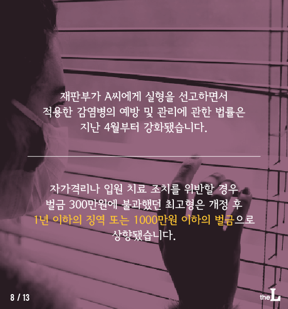 [카드뉴스] "자가격리 답답해서" 무단이탈…'실형'