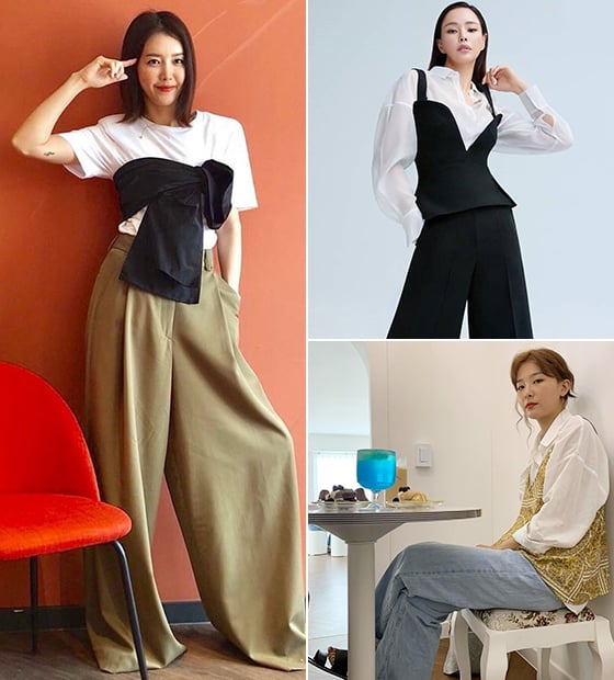 가수 겸 배우 채정안, 배우 이하늬, 그룹 레드벨벳 슬기/사진=각 스타 인스타그램, 오브제