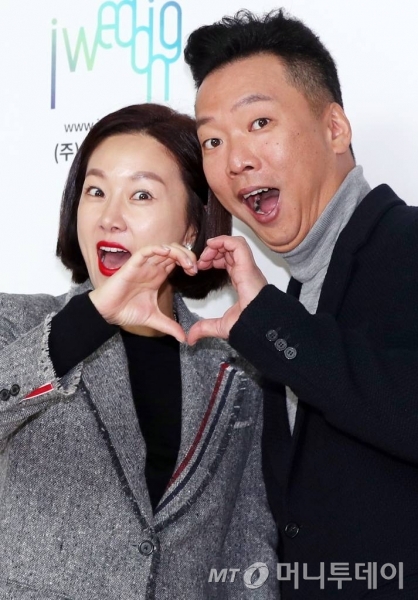 개그우먼 김지혜, 박준형 부부/ 사진=김휘선 기자 tndejrrh123@
