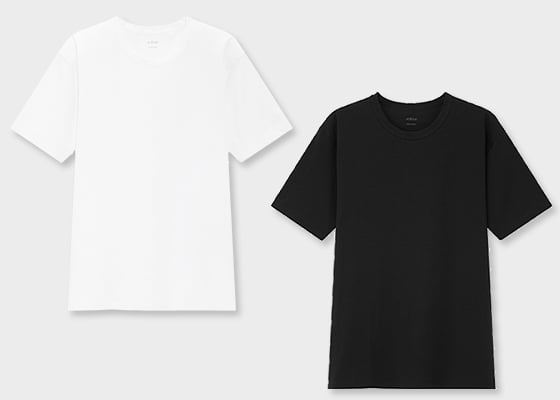 유니클로 에어리즘 코튼 크루넥 티셔츠/사진제공=유니클로(UNIQLO)