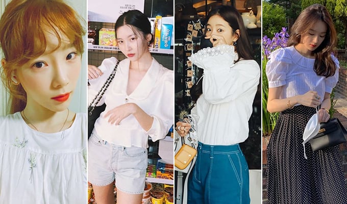 /사진=가수 태연, 선미, 배우 기은세, 그룹 다비치 강민경 인스타그램