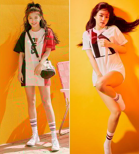 제니·수지·설현 Pick!…요즘 힙한 '로고 티셔츠' 스타일