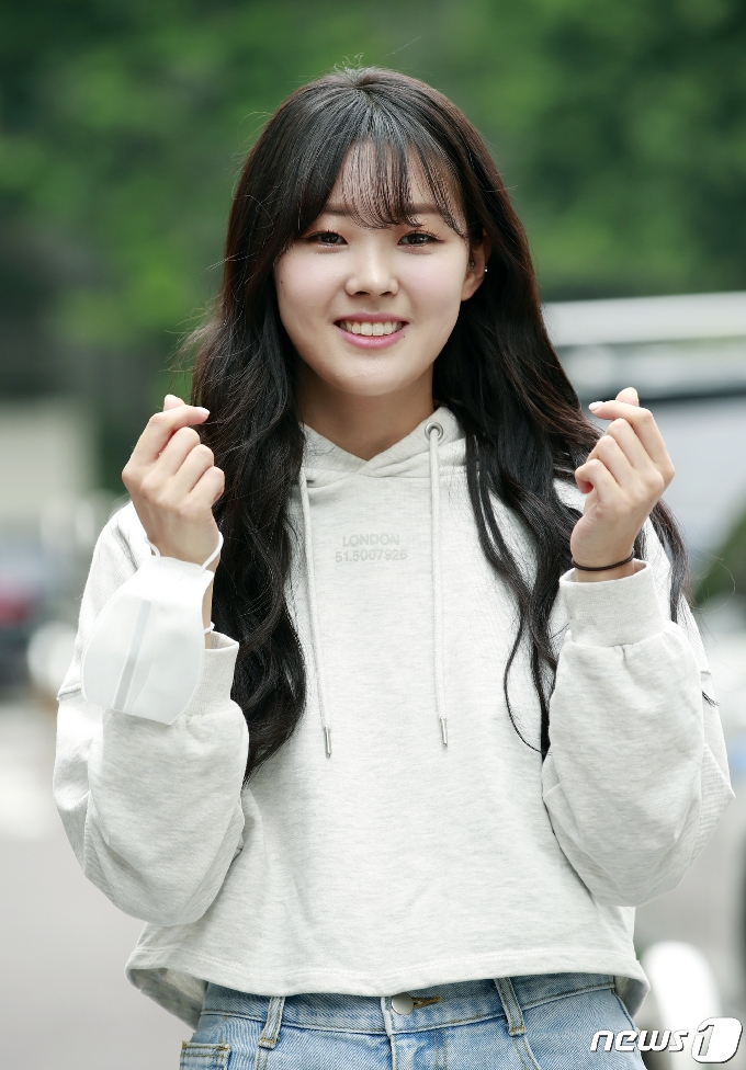 [사진] 박현서, 하트 요정 - 머니투데이