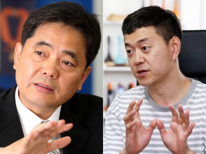 사진 왼쪽부터 곽상도 미래통합당 의원, 문재인 대통령의 아들 문준용씨./사진=홍봉진 기자