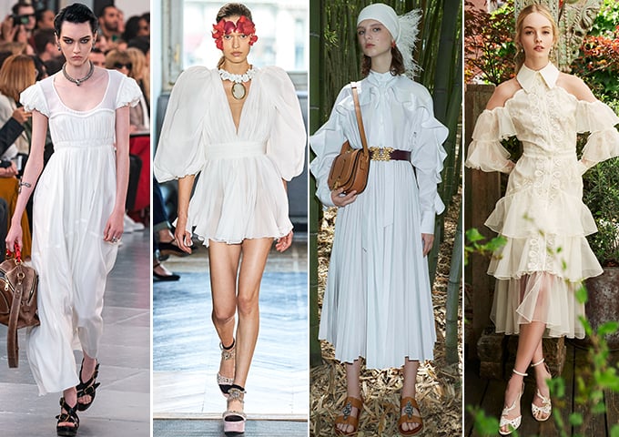 /사진=끌로에, 지암바티스타 발리 2020 S/S 컬렉션, 발렌티노, 마르케샤 2020 리조트 컬렉션
