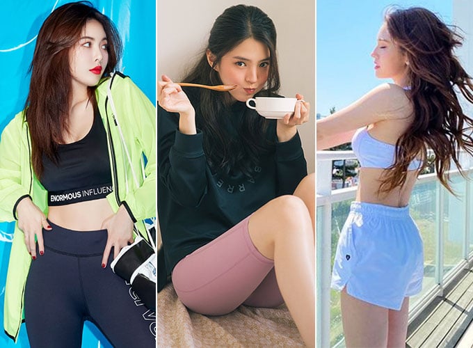 밀착 반바지·레깅스…현아·선미의 애슬레저룩 연출 TIP - 머니투데이 밀착 반바지·레깅스…현아·선미의 애슬레저룩 연출 Tip - 머니투데이