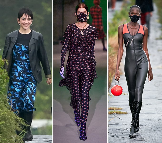 (외쪽)디자이너 마린 세르, (가운데)마린 세르 2019 F/W 컬렉션, (오른쪽)마린 세르 2020 S/S 컬렉션 /사진=마린 세르