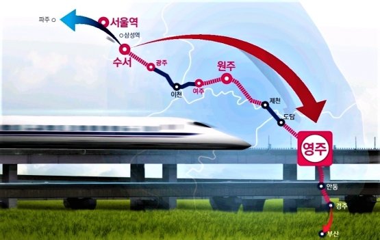 경북 영주에서 서울 강남권을 1시간 내 진입할 수 있는 고속화철도 길이 열리게 된다./사진제공=국회 박형수 의원실.