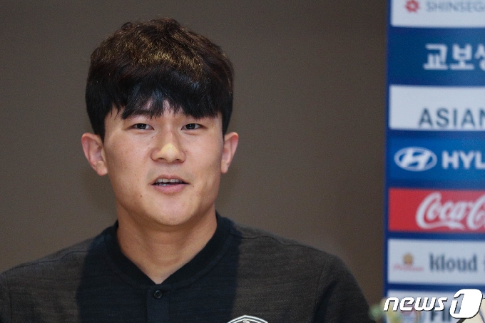 축구 국가대표팀 수비수 김민재./뉴스1 &copy; News1 성동훈 기자