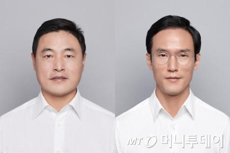 왼쪽이 장남 조현식 부회장, 오른쪽이 차남 조현범 사장