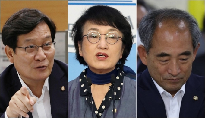 왼쪽부터 신동근 더불어민주당 의원, 김진애 열린민주당 의원, 윤준병 더불어민주당 의원./사진=뉴스1, 뉴시스 DB