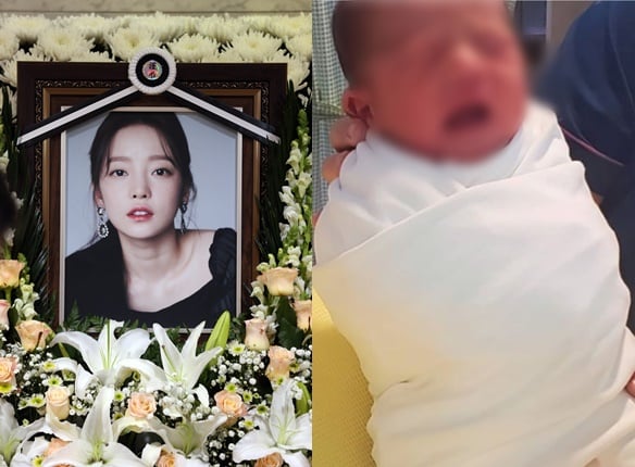 고(故) 구하라(왼쪽)와 그의 조카/사진=머니투데이DB, 구호인씨 인스타그램