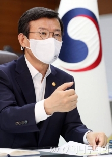 문성혁 해양수산부 장관. /사진=세종=이기범 기자 leekb@