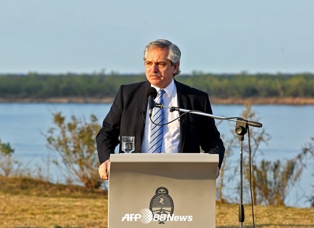 알베르토 페르난데스 아르헨티나 대통령./AFPBBNews=뉴스1