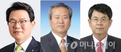 왼쪽부터 김광수 NH농협금융 회장, 신상훈 전 신한금융 사장, 김병호 전 하나금융 부회장/사진=머니투데이DB