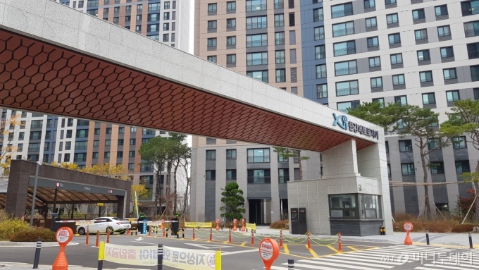 김포시 걸포동 '한강메트로자이' 단지 입구 모습/사진= 박미주 기자