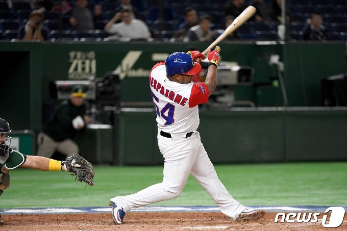 쿠바 출신의 소프트뱅크 호크스 알프레도 데스파이네. © AFP=뉴스1
