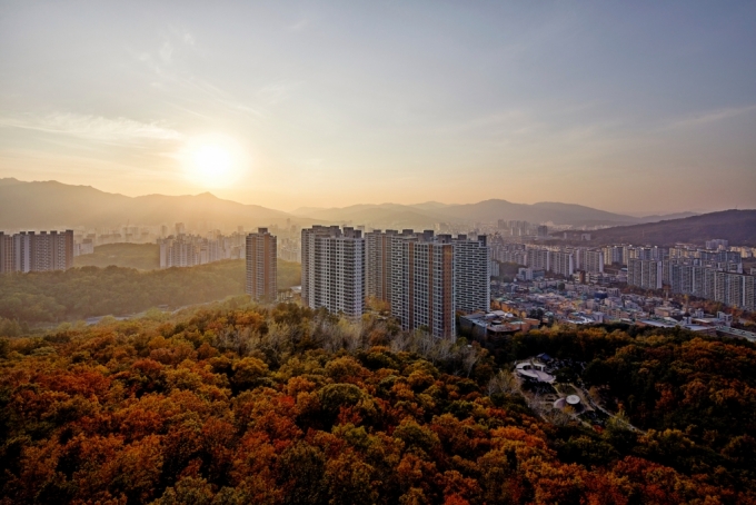 대림산업이 시공한 e편한세상 신곡포레스타뷰 단지 전경. /사진제공=대림산업