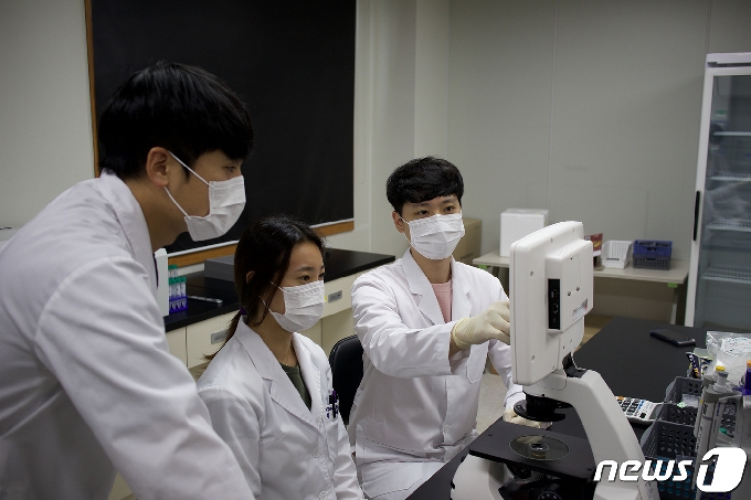 박셀바이오 연구진들. © News1