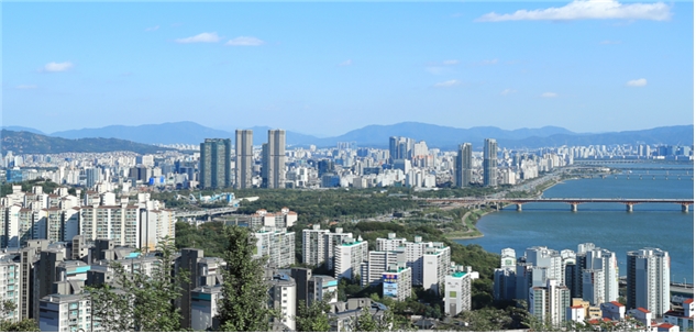 매봉산에서 바라본 성동구 전경 /사진=성동구