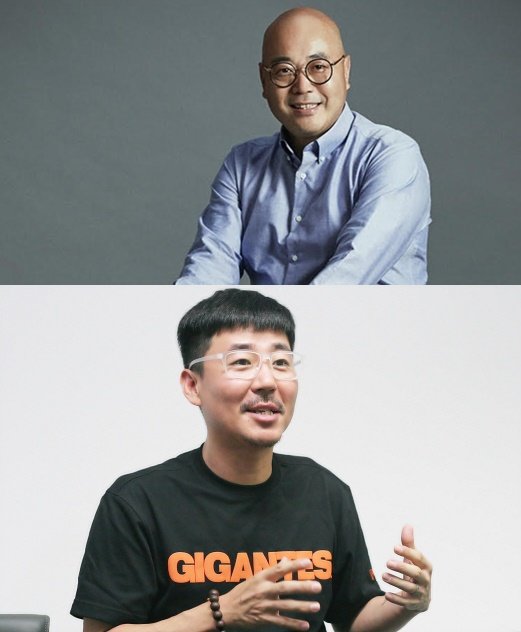 남궁훈 카카오게임즈 대표(위)와 정욱 넵튠 대표.