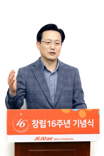 김이배 제주항공 대표. /사진제공=제주항공.