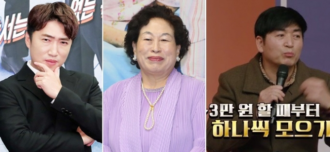 왼쪽부터 개그맨 장동민, 배우 전원주, 배우 이가돈./사진=머니투데이DB, 카카오TV '개미는 뚠뚠'